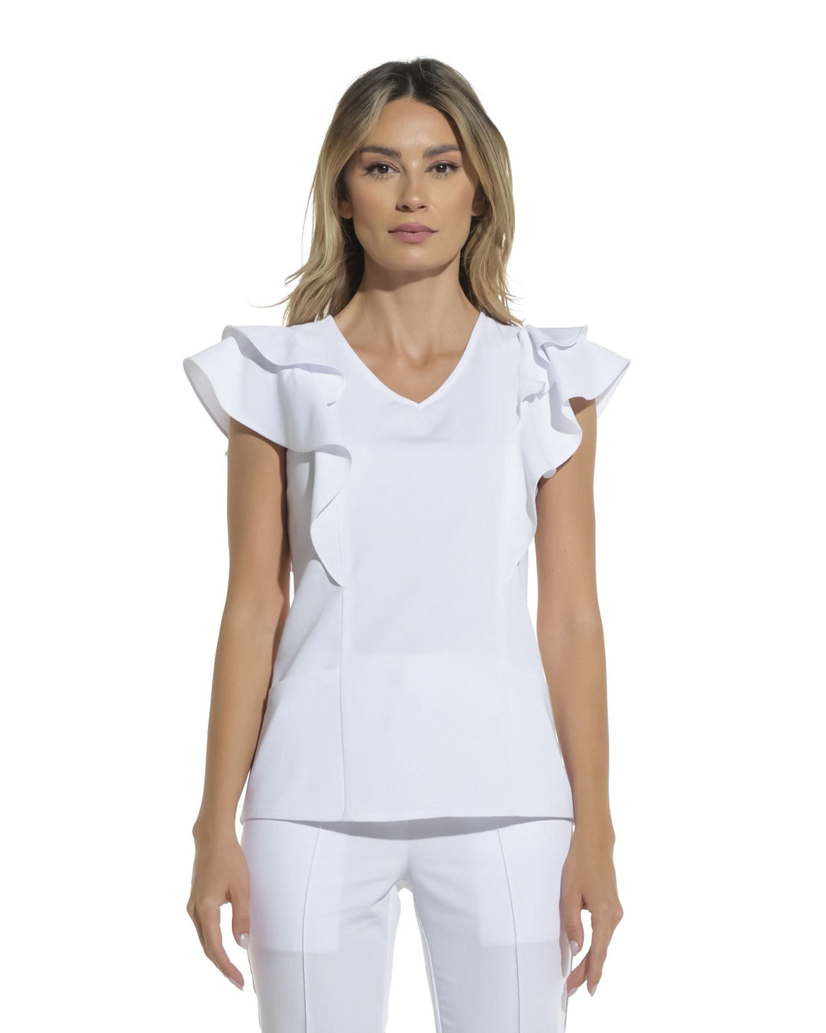 AVRA white medical blouse