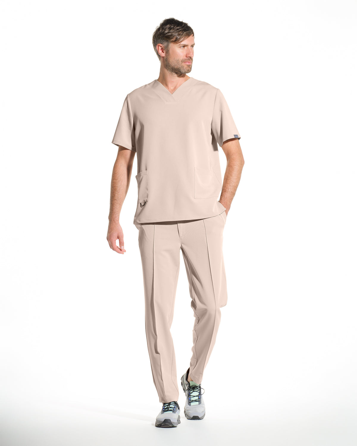 Herren-Arztkittel WAVE oliv