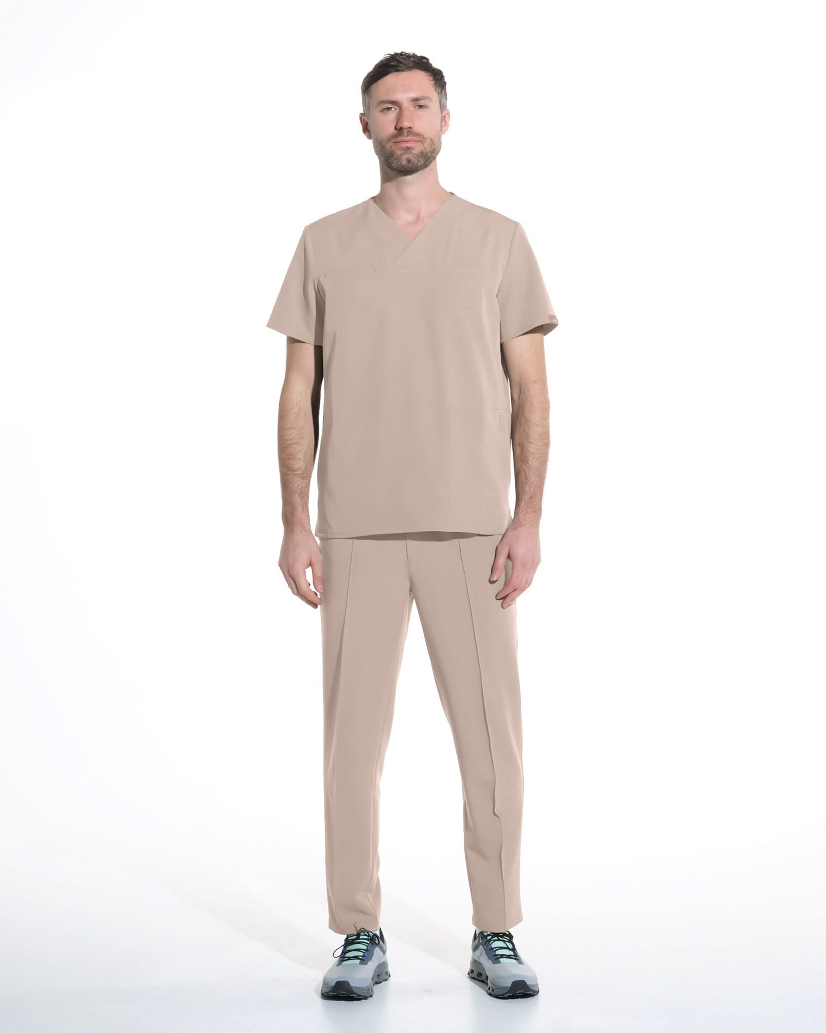 Bluza medicala barbati WAVE latte - 1zero1.ro