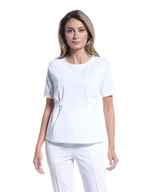 Bluza medicala THALYA alba - 1zero1.ro