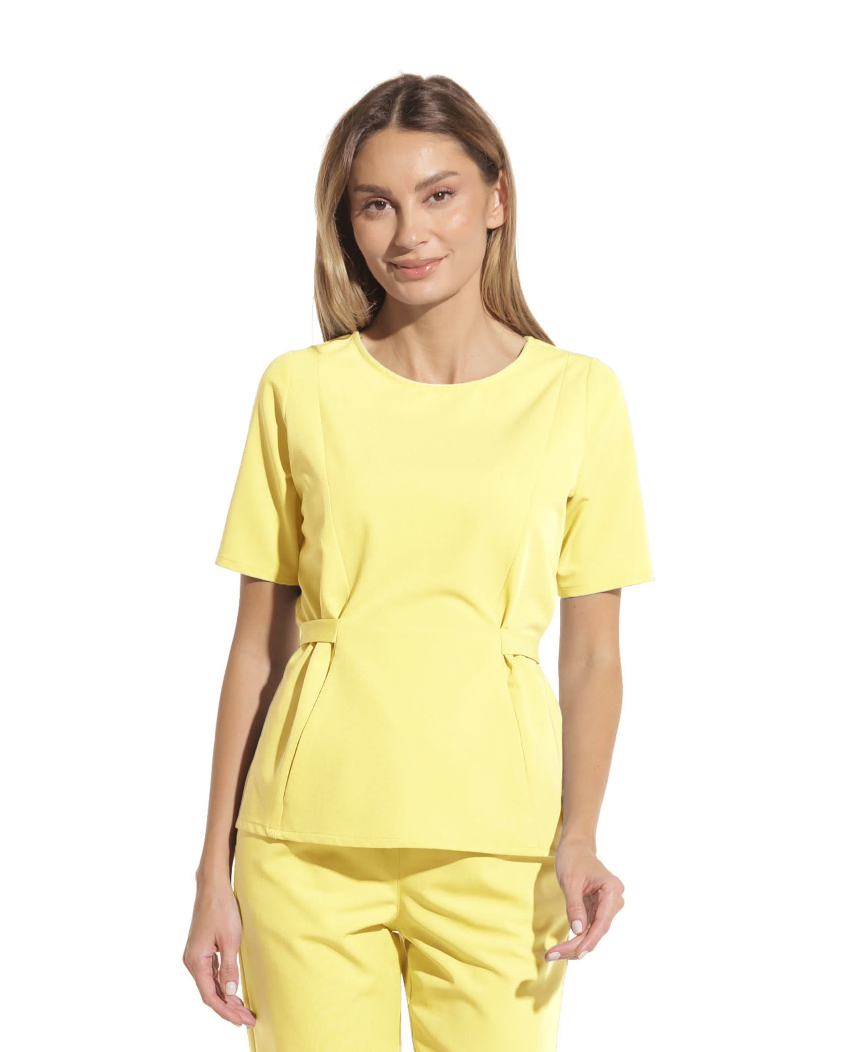 Bluza medicala THALYA lemon - 1zero1.ro
