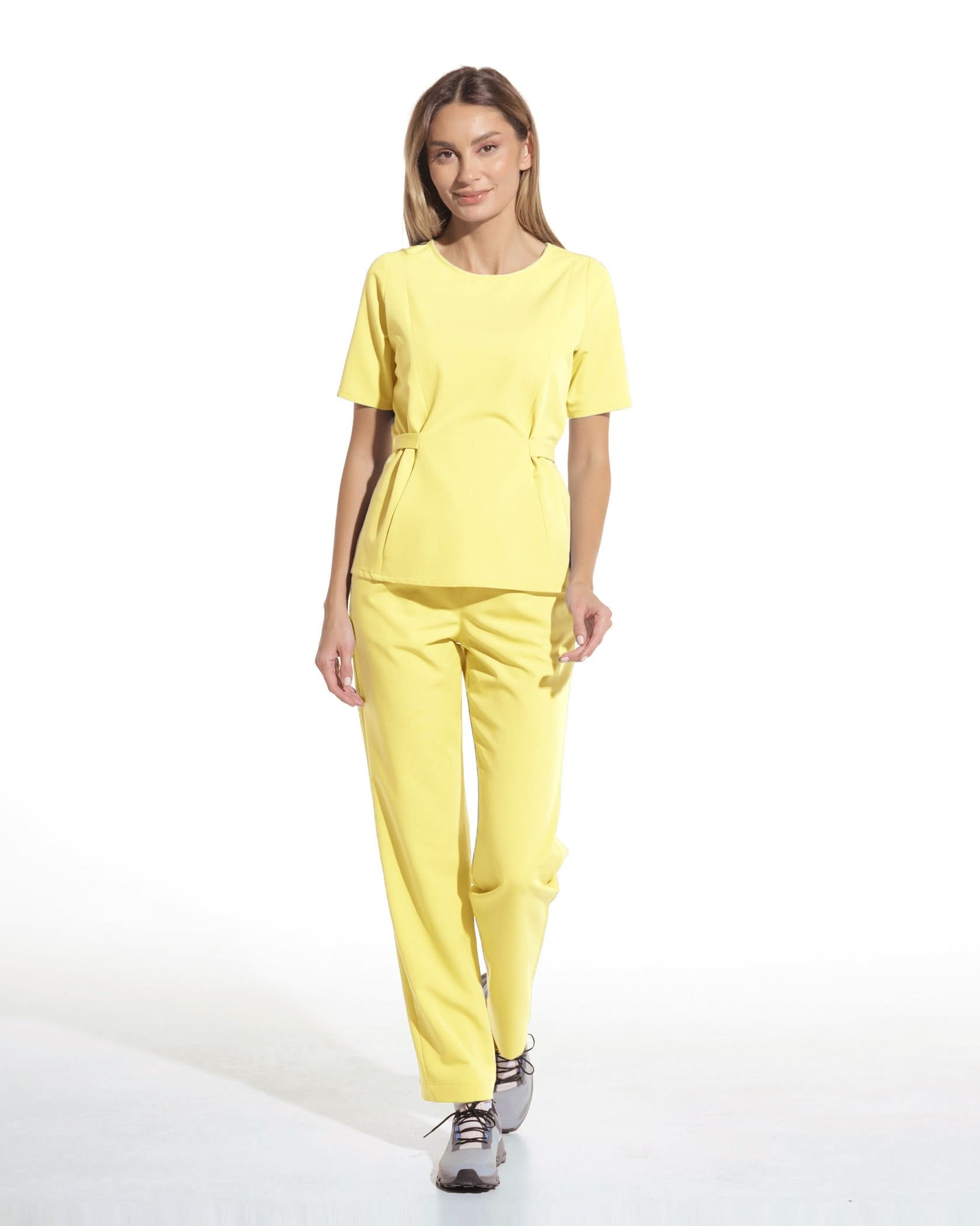 Bluza medicala THALYA lemon - 1zero1.ro
