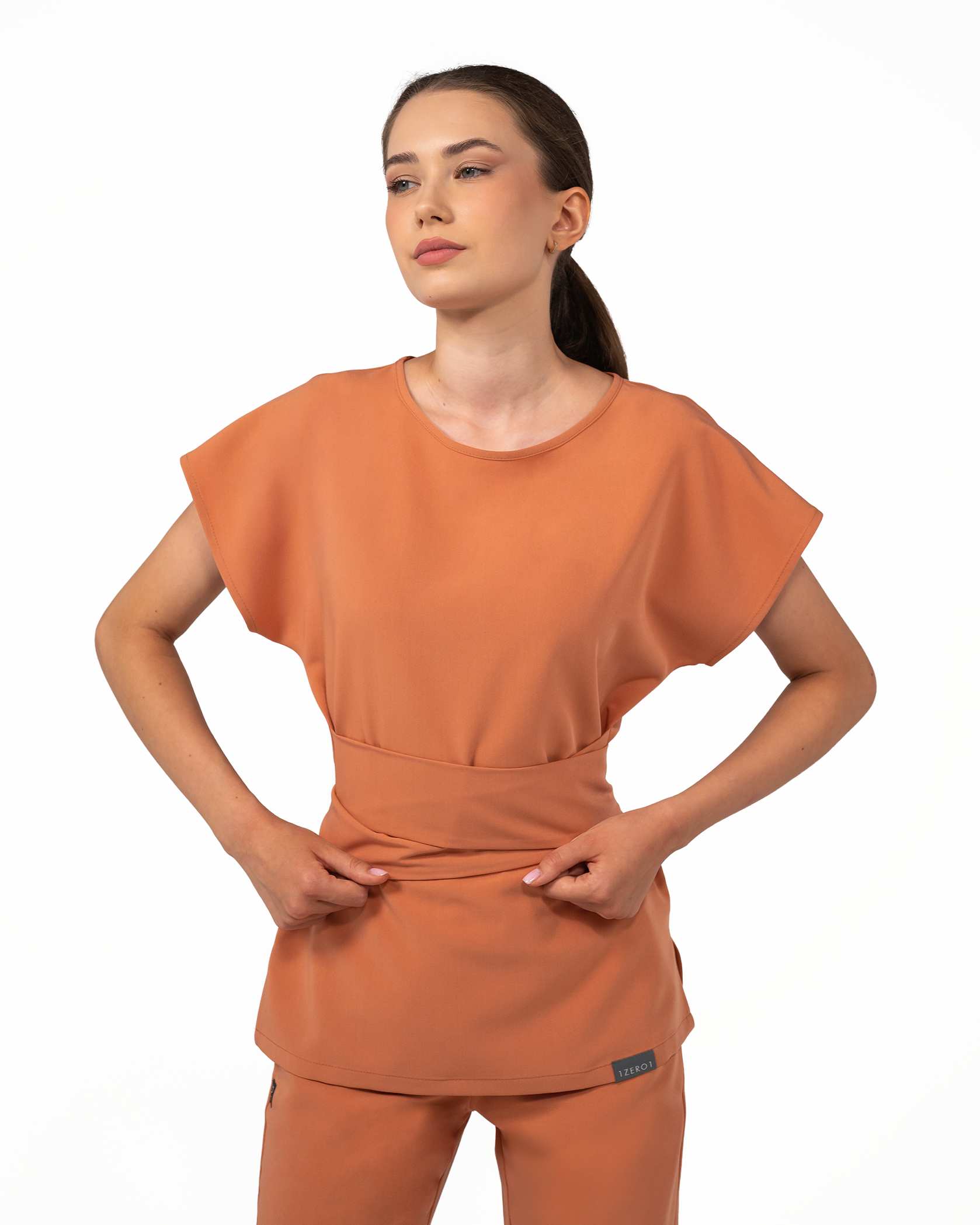 CELESTE caramel medical top - Image 5