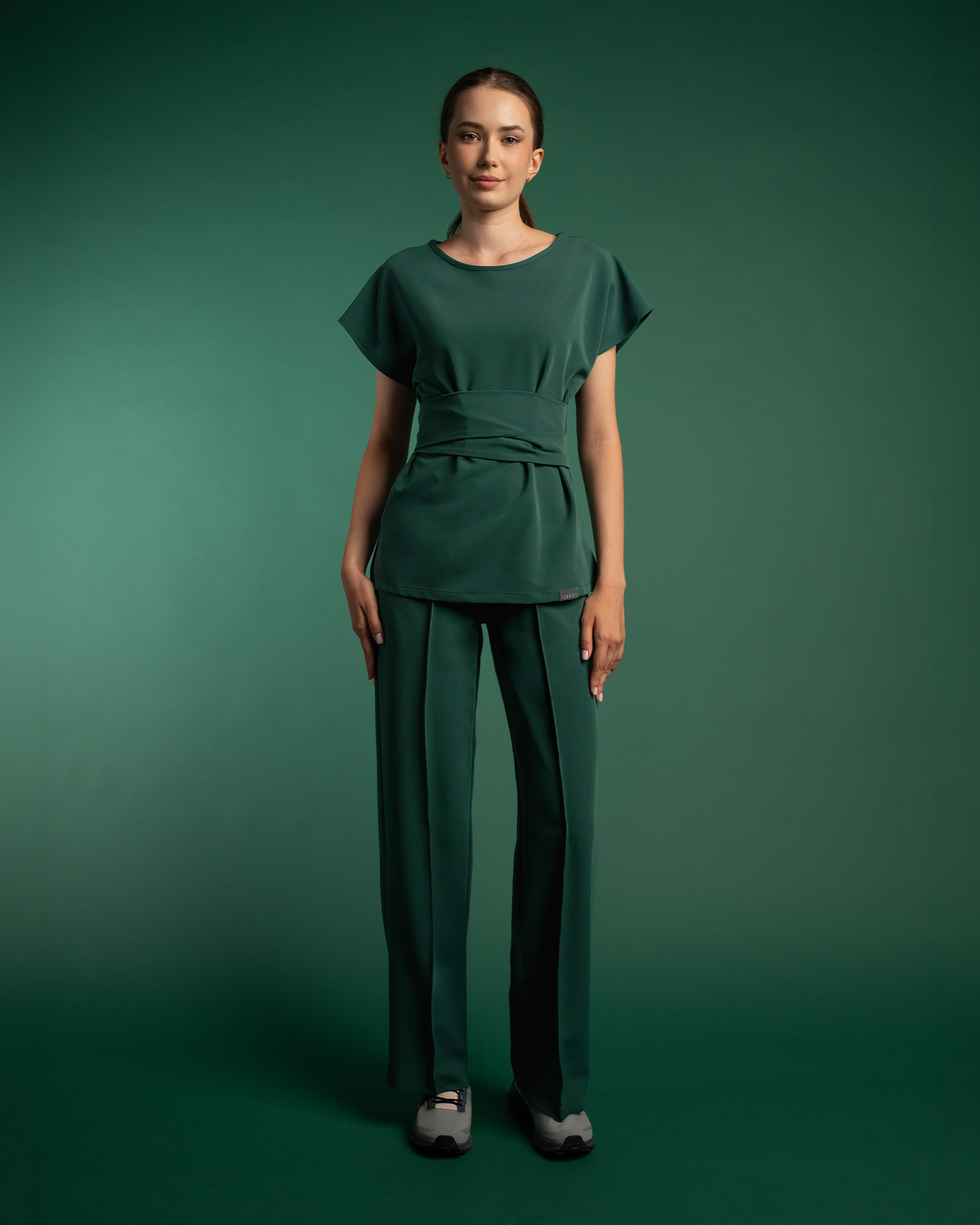 CELESTE forest medical top - Close up details