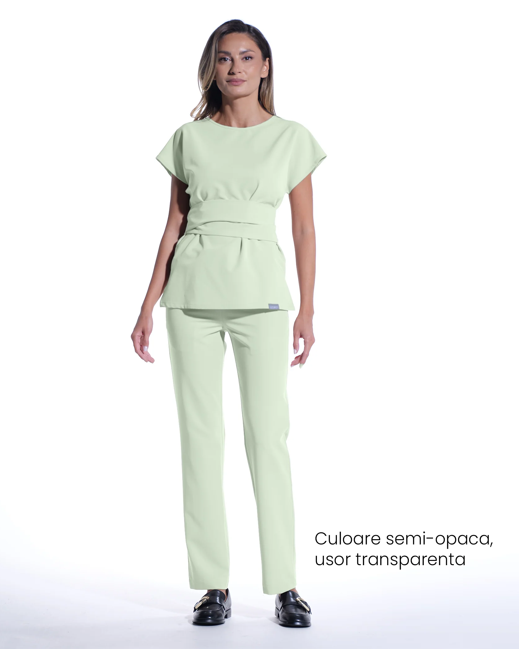 CELESTE Matcha Scrub Top - Image 3