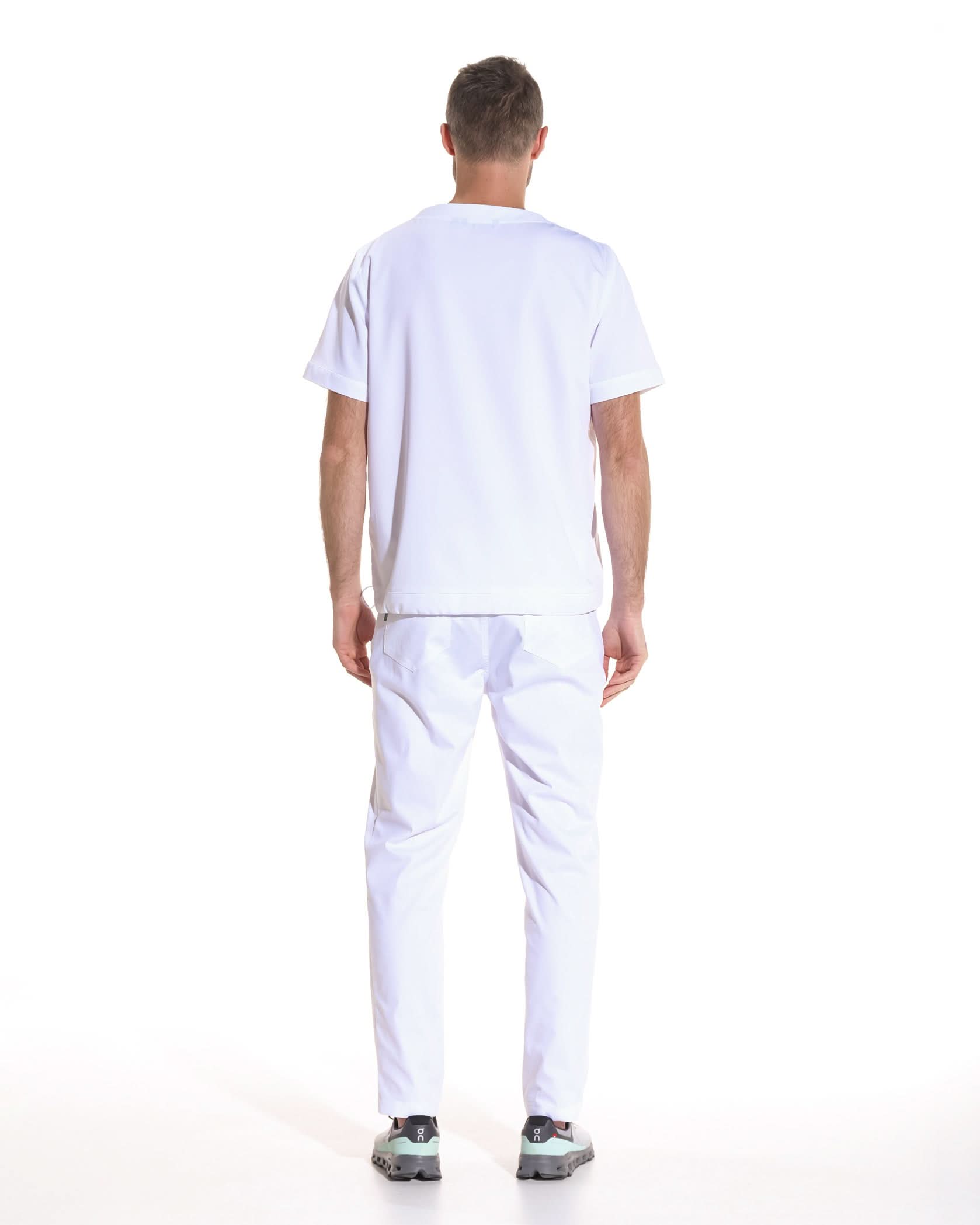 Bluza medicala barbati EVER alb - 1zero1.ro