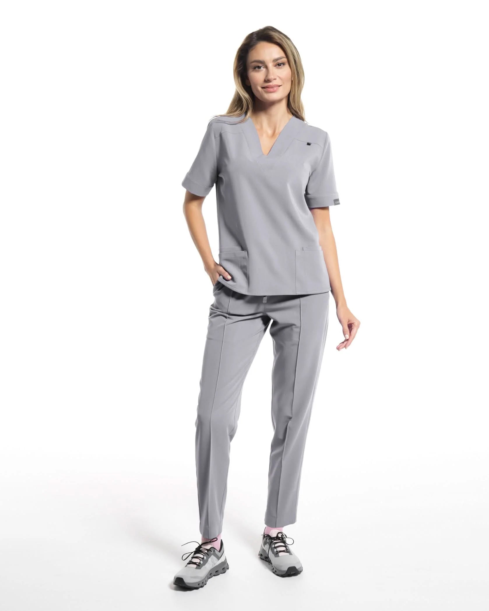 Costum medical CLASIC Gri - Image 5