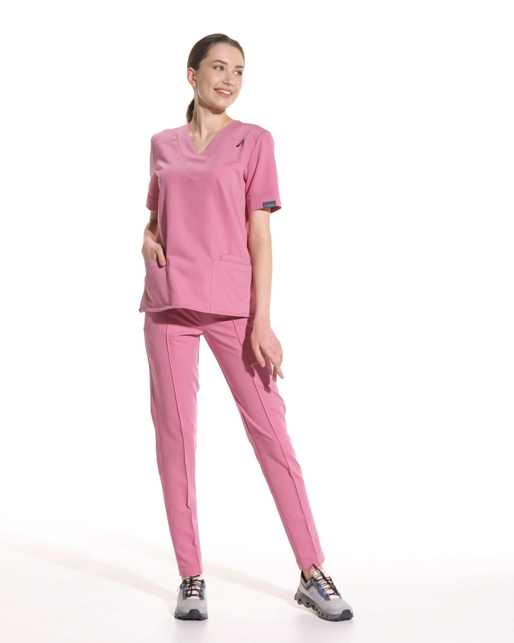 Costum medical CLASIC Rose Dust - Front view