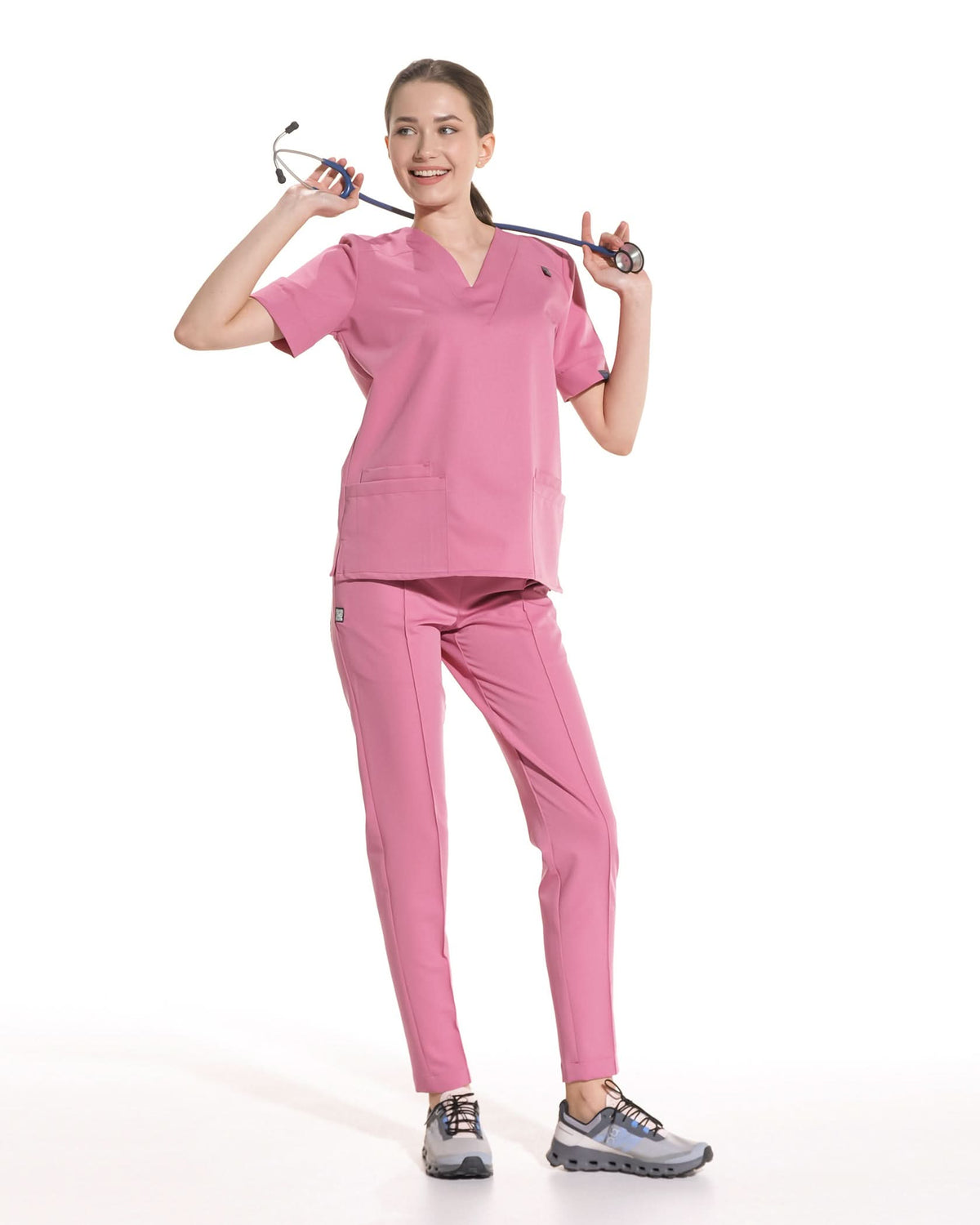 Bluza medicala VERSO rose dust - 1zero1.ro