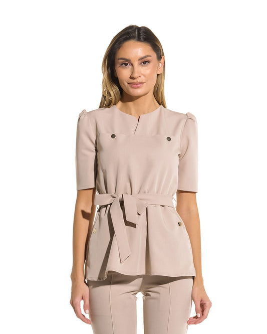 Medizinische Bluse MIRA Latte