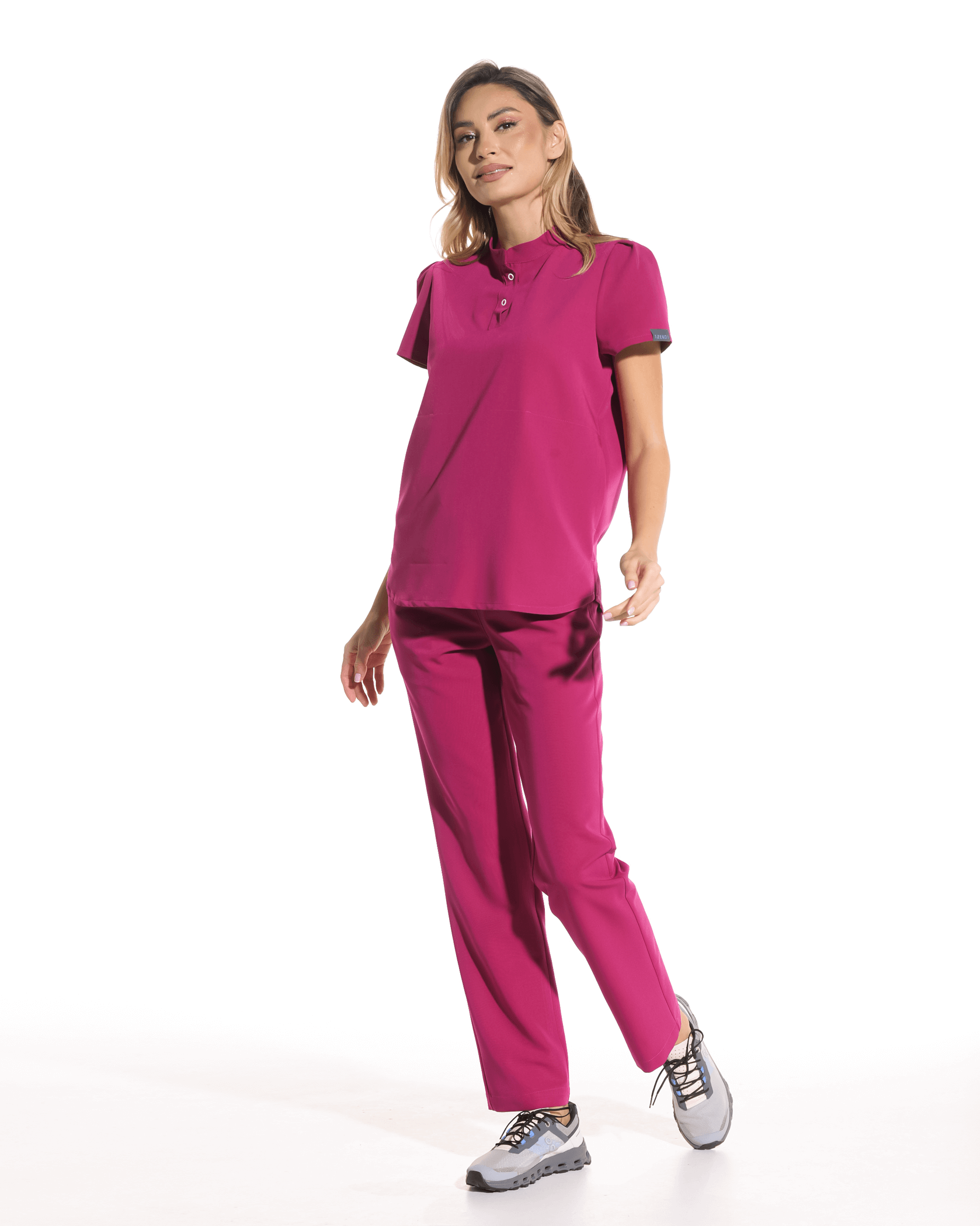 Bluza medicala FRIDA magenta - 1zero1.ro