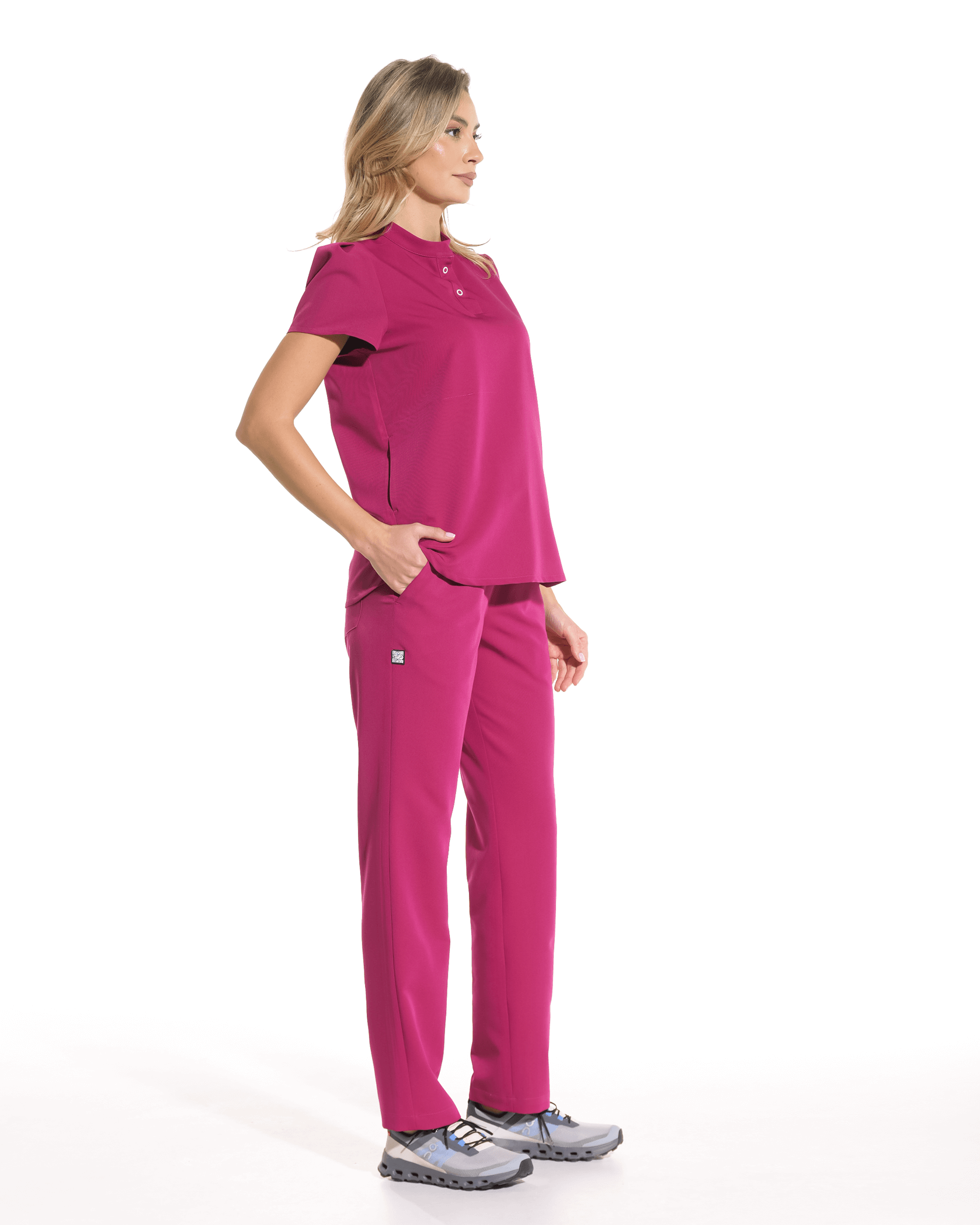 Bluza medicala FRIDA magenta - 1zero1.ro