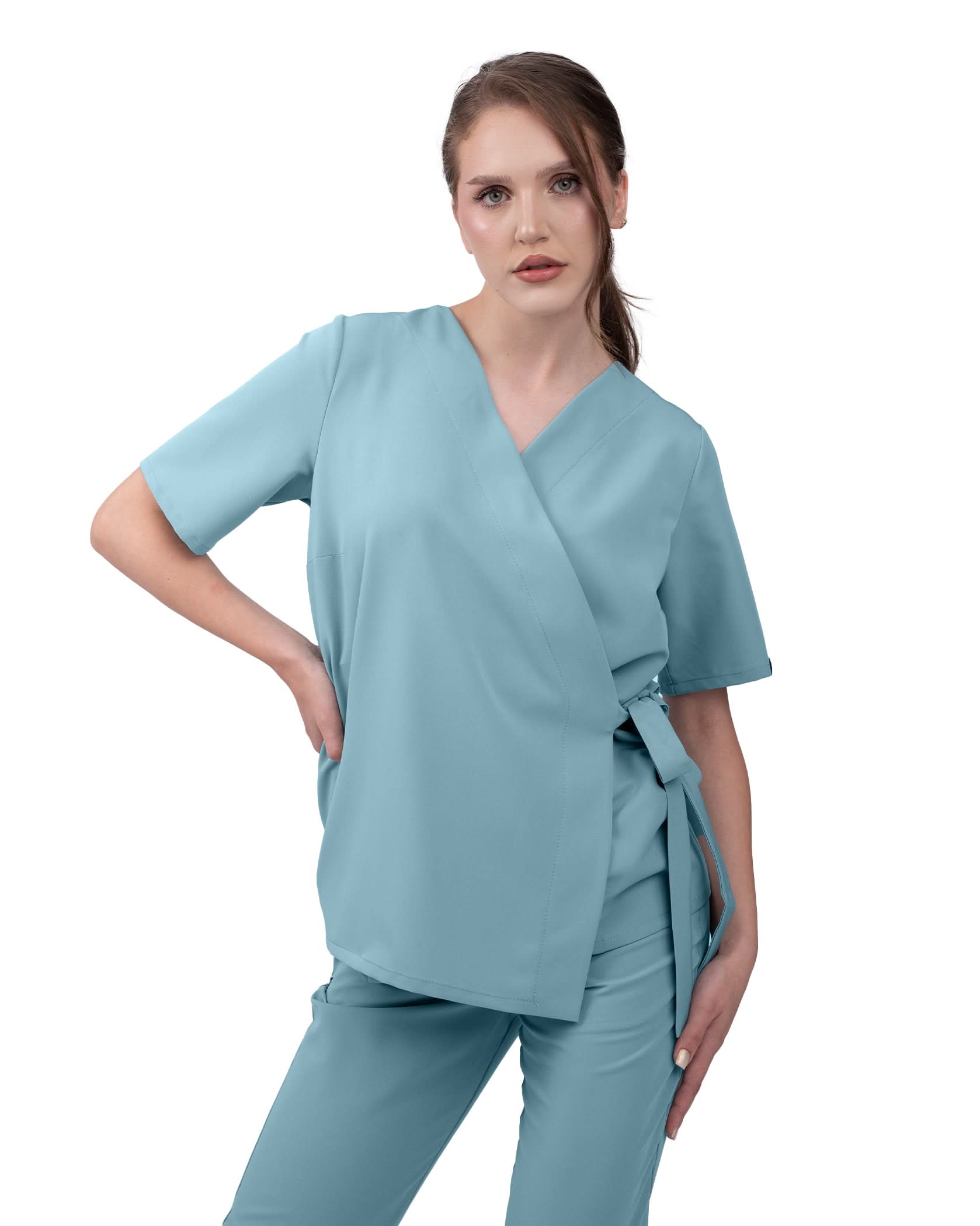 Bluza medicala ANAIS blue - 1zero1.ro