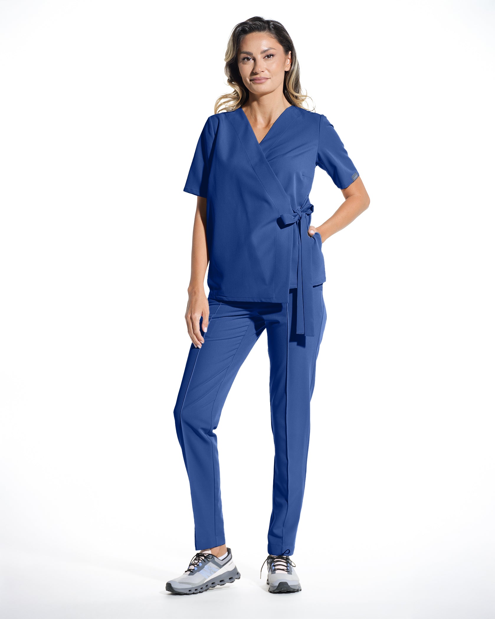 ANAIS bluza medicala royal blue - Vedere frontala
