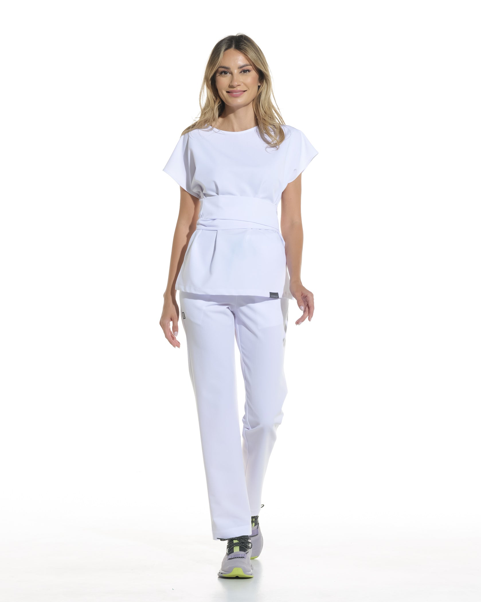 Damen Scrub-Set STYLE Weiß Opak - Vorderansicht