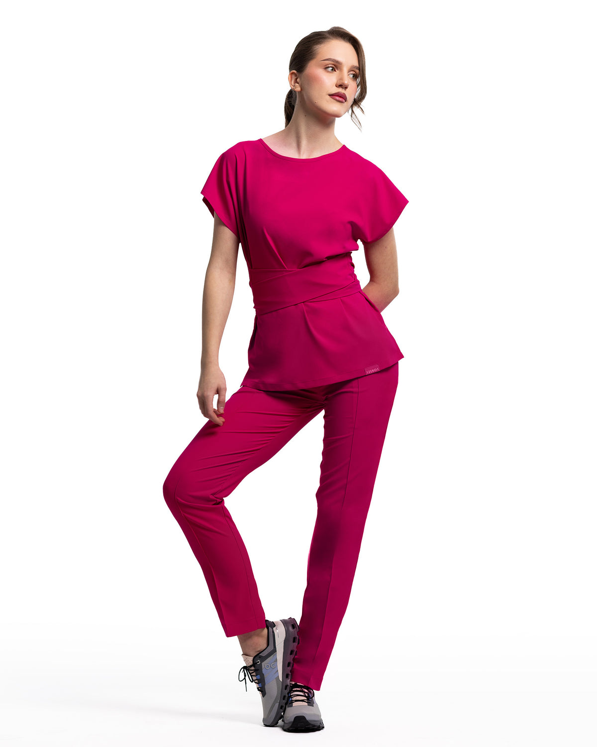 CELESTE Orchid Scrub Top