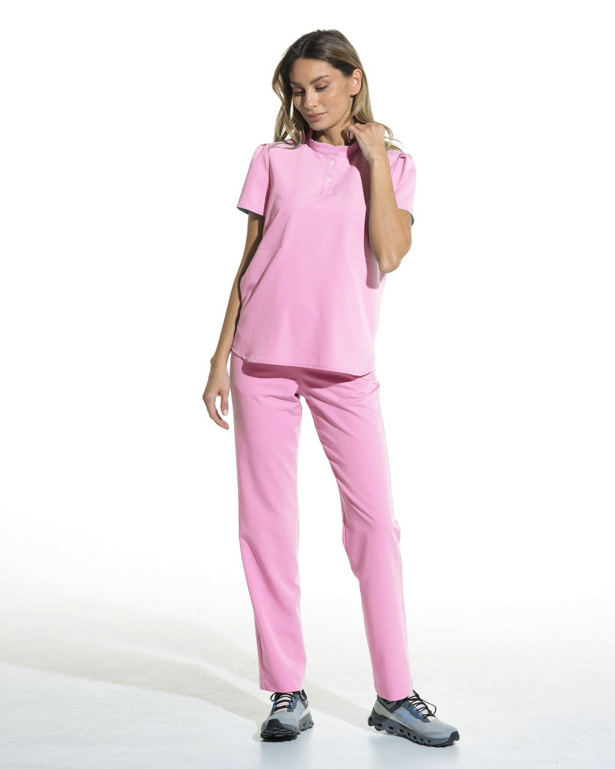 Bluza medicala FRIDA roz - 1zero1.ro