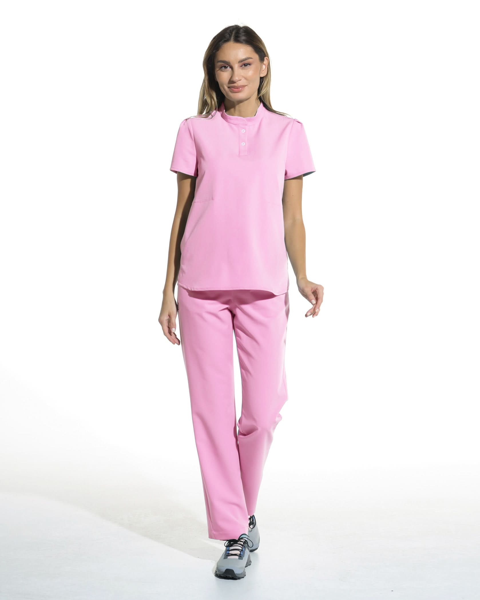 Bluza medicala FRIDA roz - 1zero1.ro