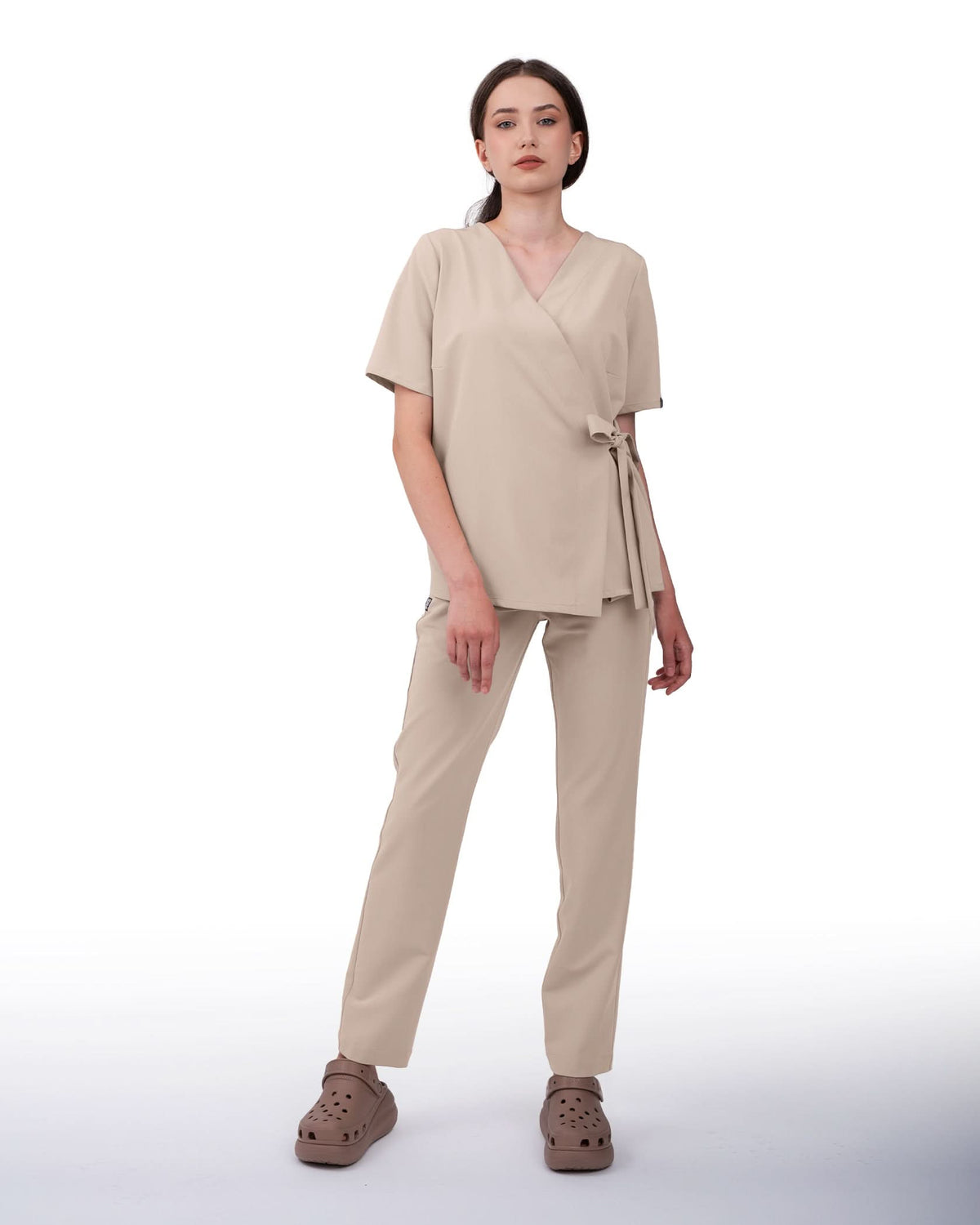 Bluza medicala ANAIS latte - 1zero1.ro