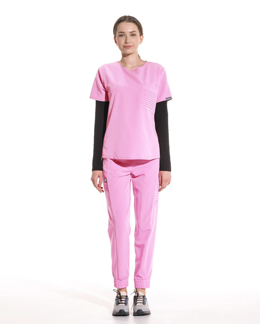 Bluza medicala NEVIA roz - 1zero1.ro