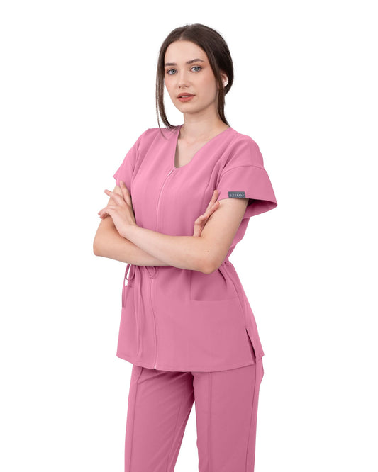 Bluza medicala dama ROSA rose dust - 1zero1.ro