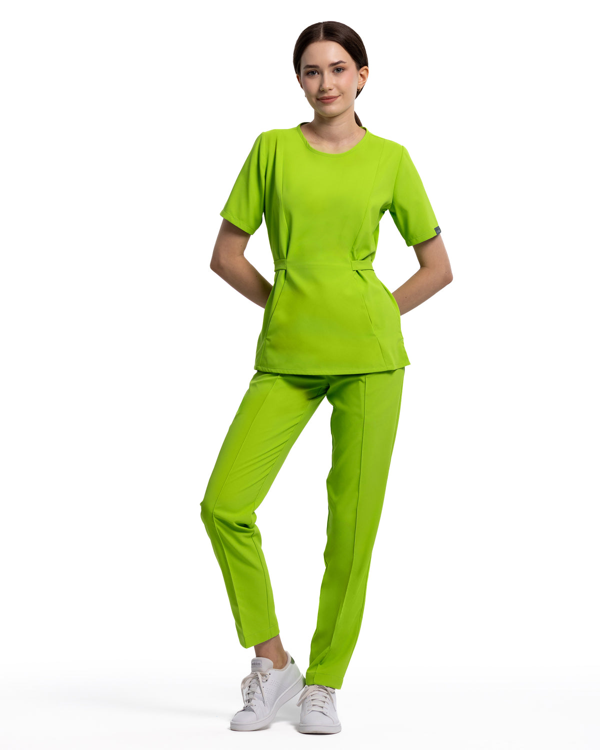 THALYA Kiwi Scrub Top