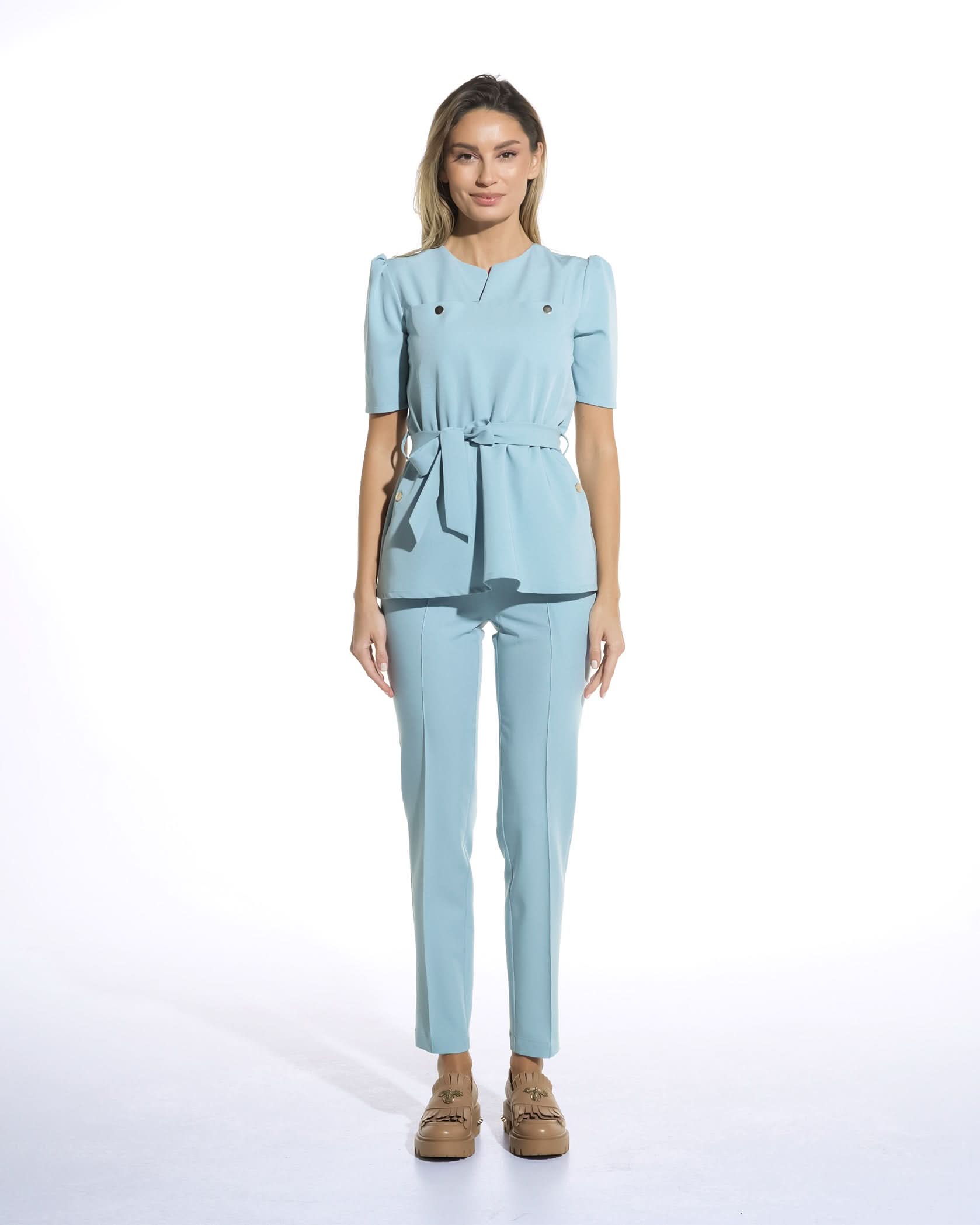 Bluza medicala MIRA blue - 1zero1.ro