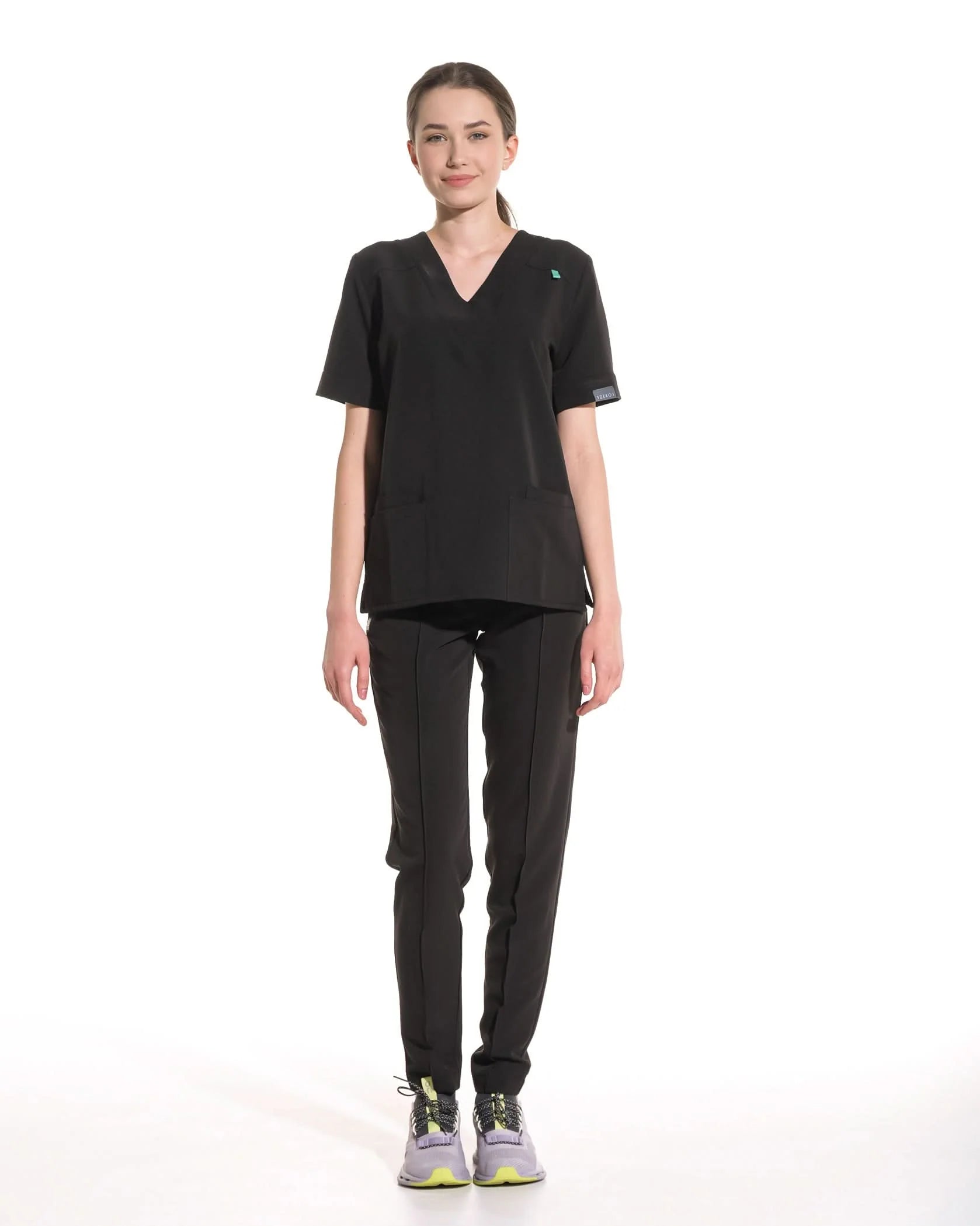 Costum medical CLASIC Negru - Image 4