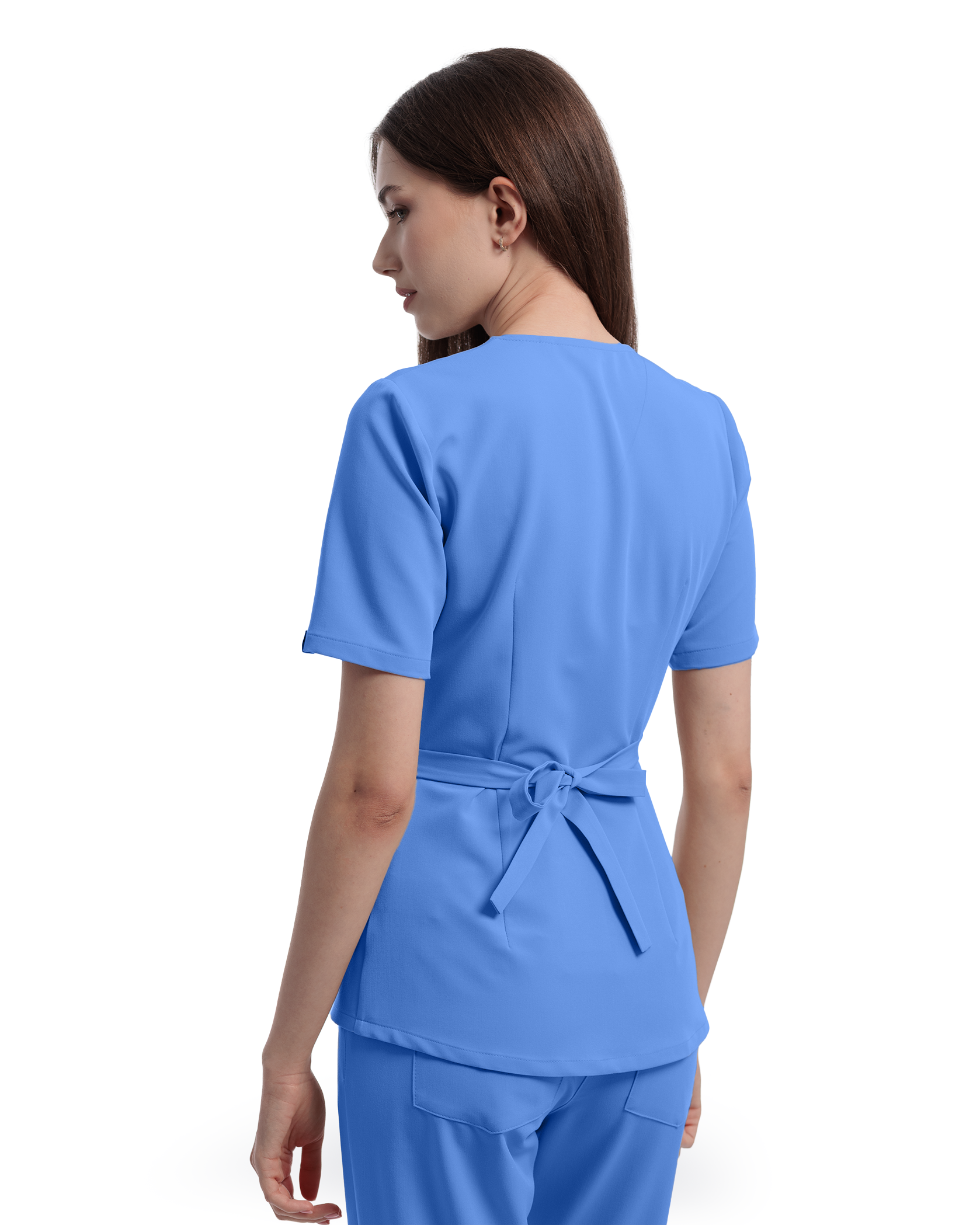 SIENA Sky Blue Scrub Top - Image 5