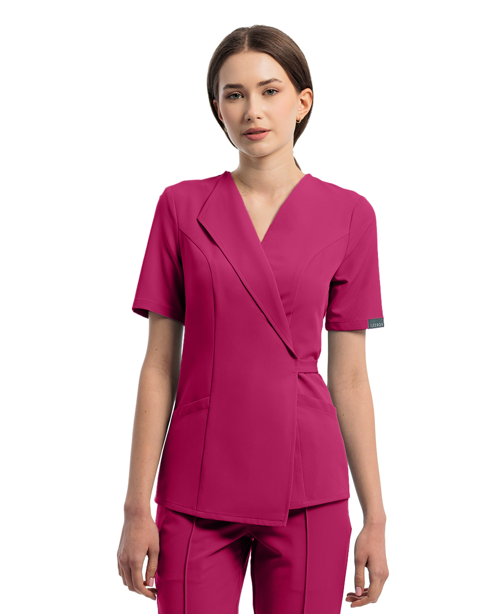 SIENA Magenta Scrub Top - Image 4