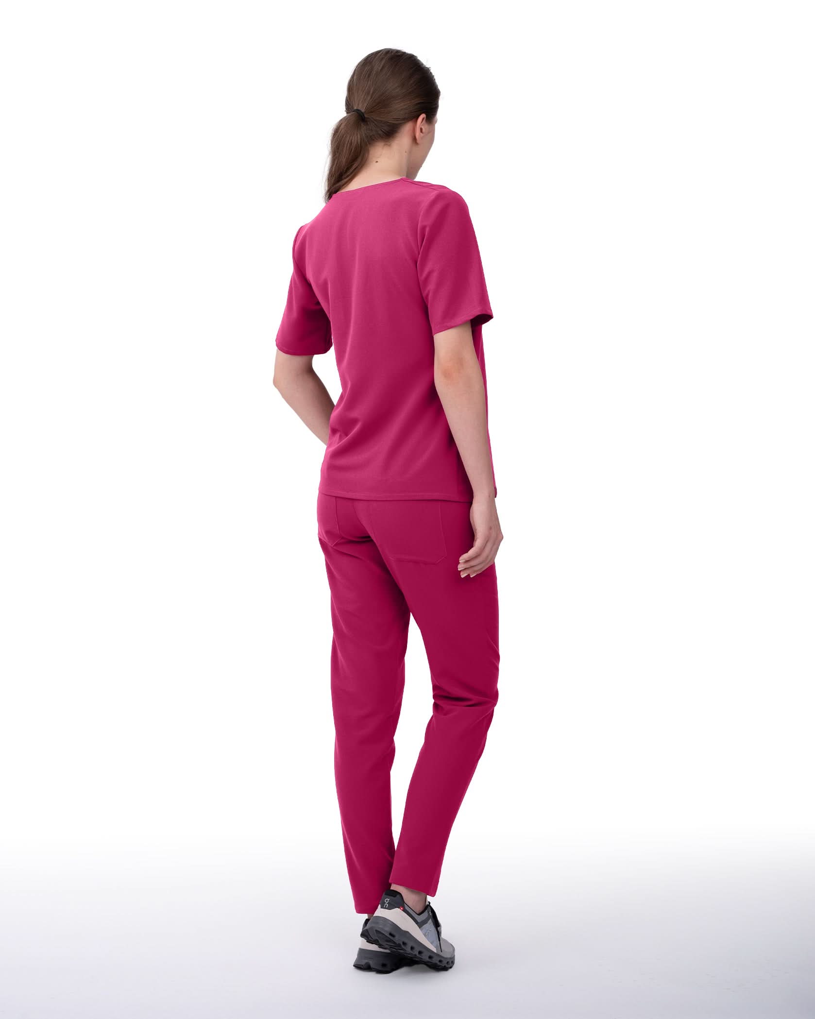 Bluza medicala ANAIS magenta - 1zero1.ro