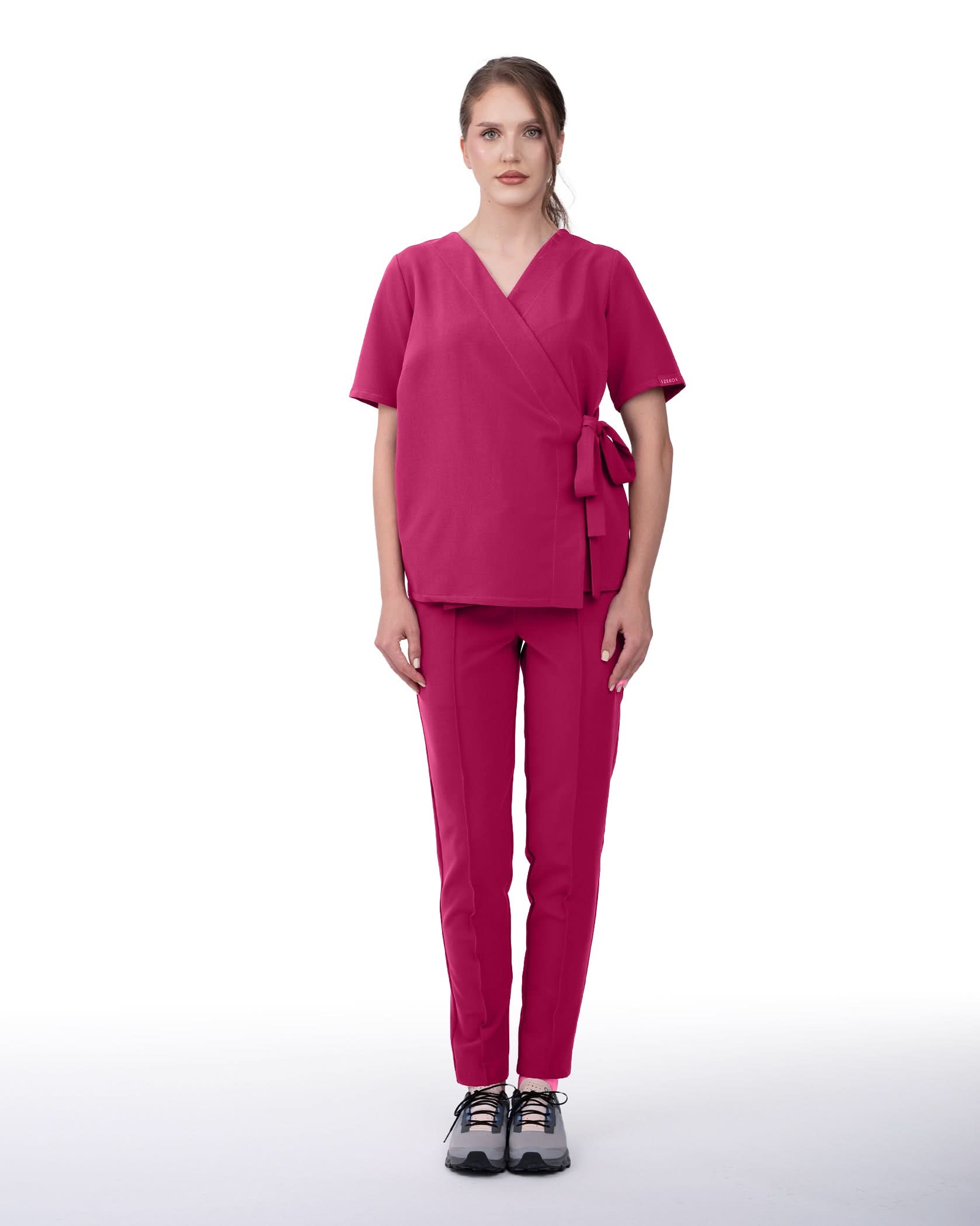 Bluza medicala ANAIS magenta - 1zero1.ro