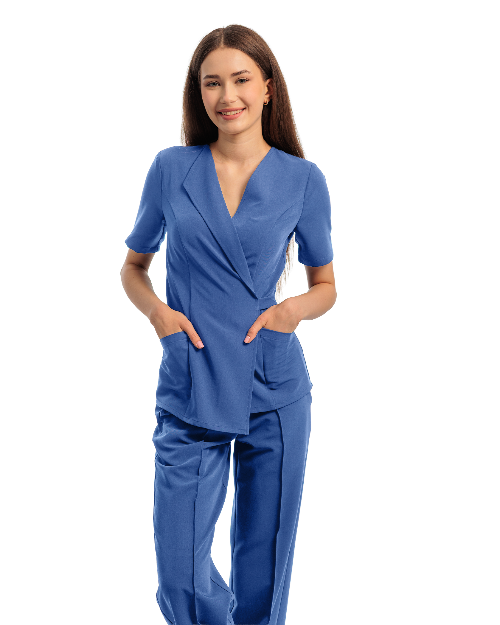 Costum medical STUDIO Royal Blue - Front view