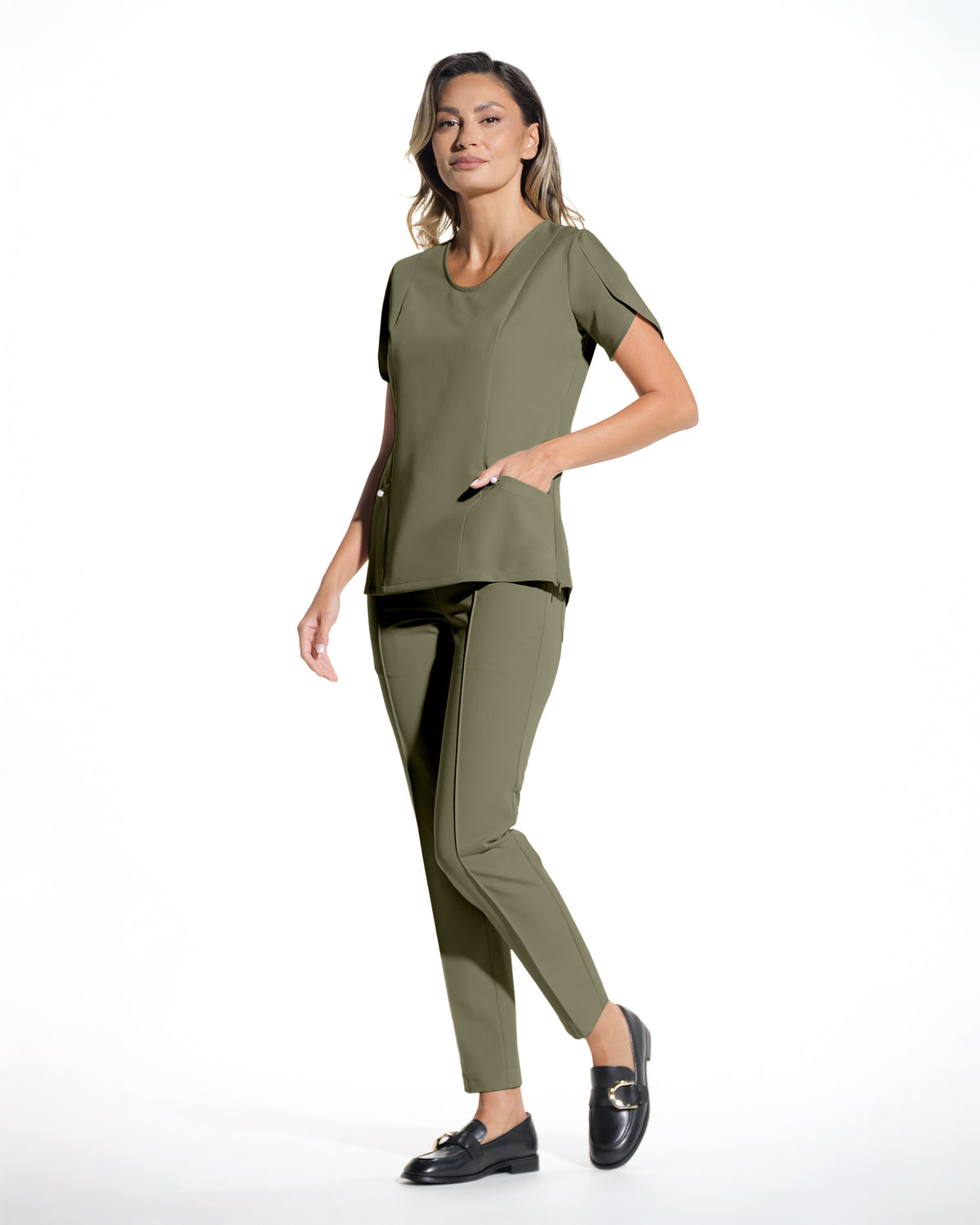 Medical blouse PERLA latte