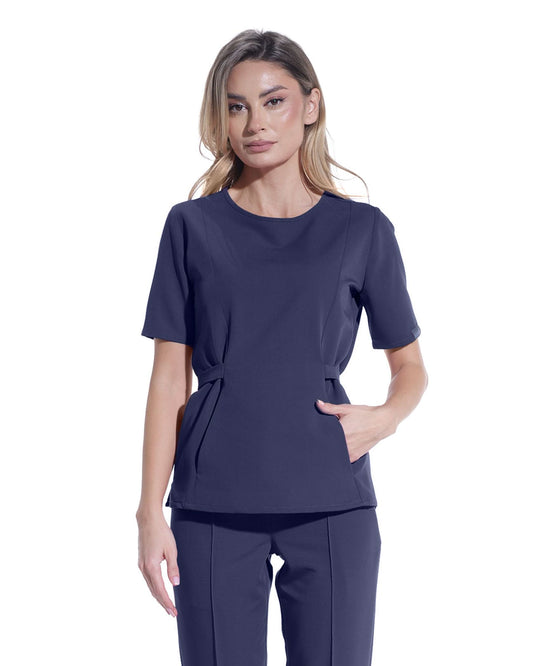 THALYA navy medical blouse