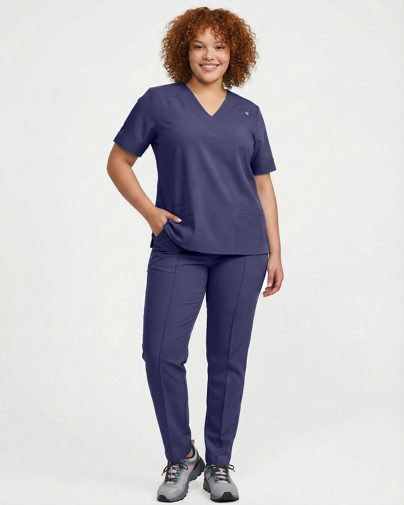 VERSO Navy Scrub Top - Image 5