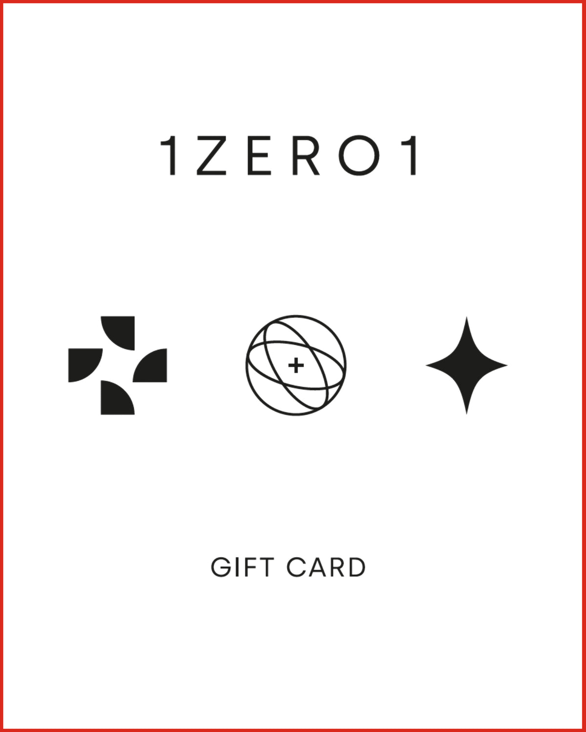 GIFT CARD 1ZERO1