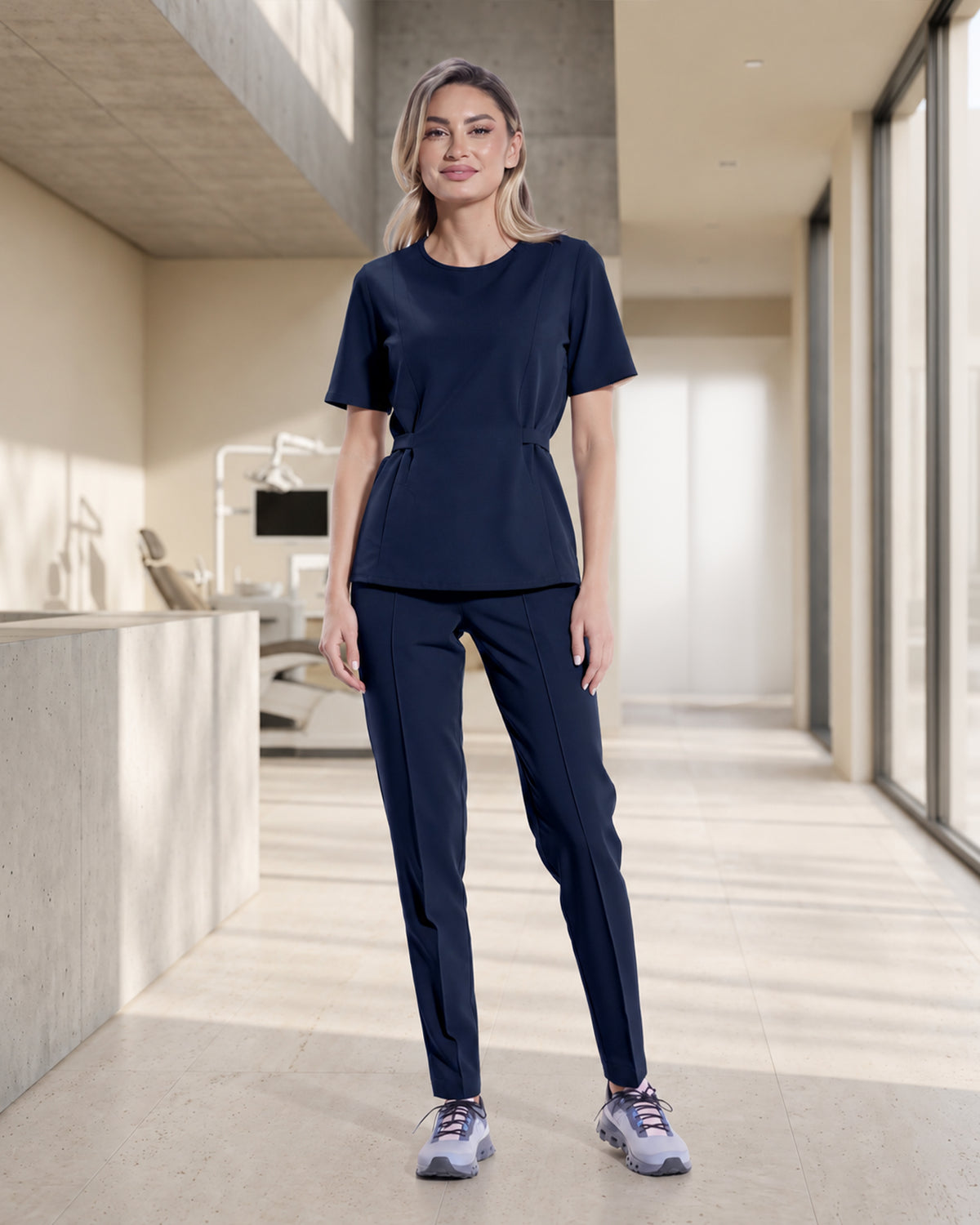 Damen Scrub-Set CONTOUR Navy