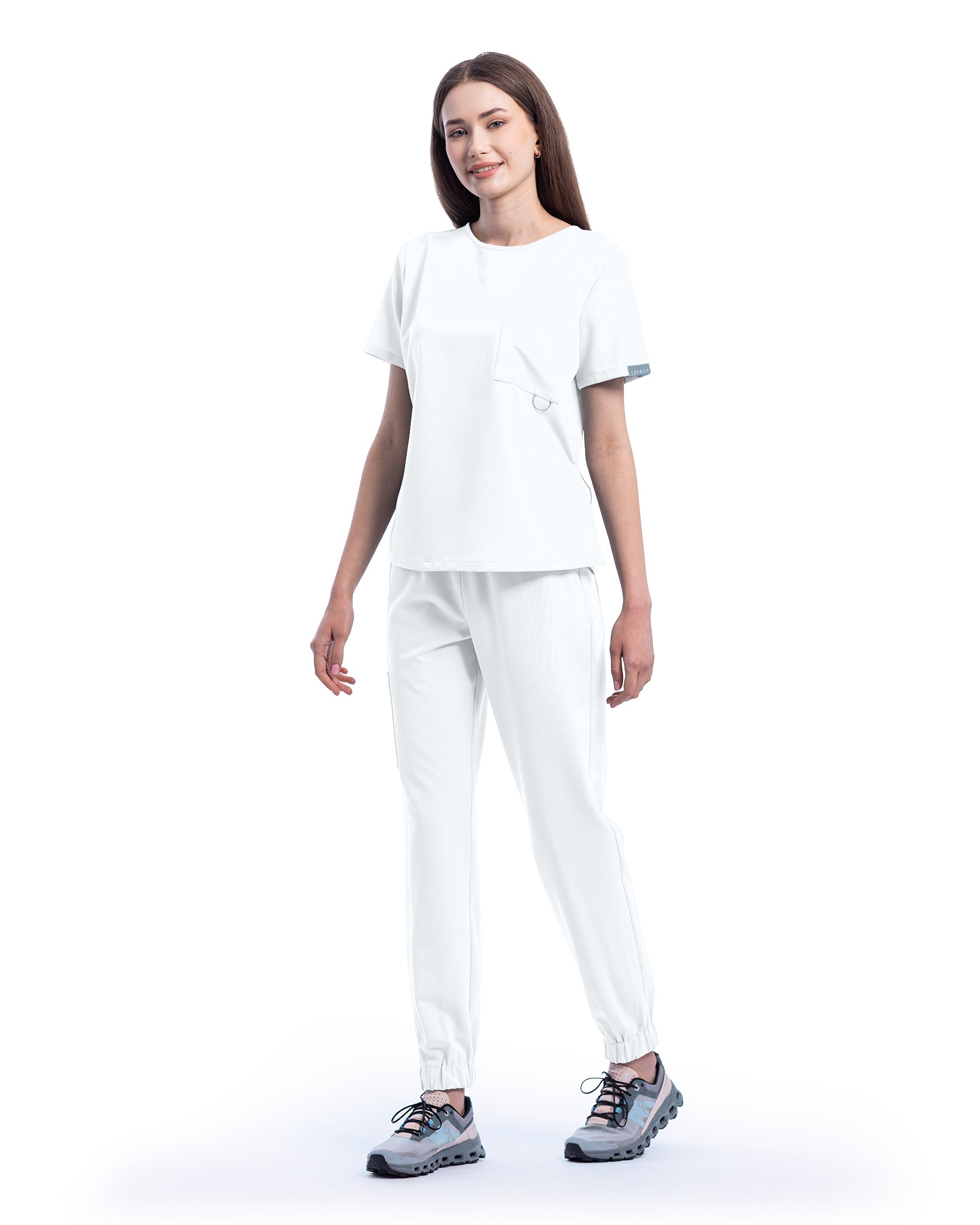 Costum medical ACTIVE Alb - Bild 5