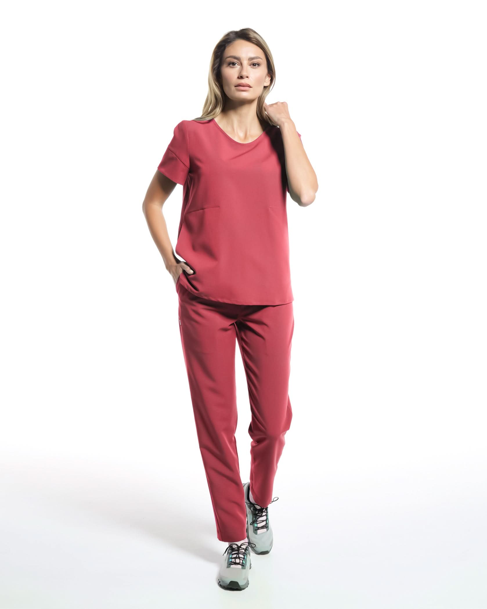 Bluza medicala AMBRA salmon - 1zero1.ro