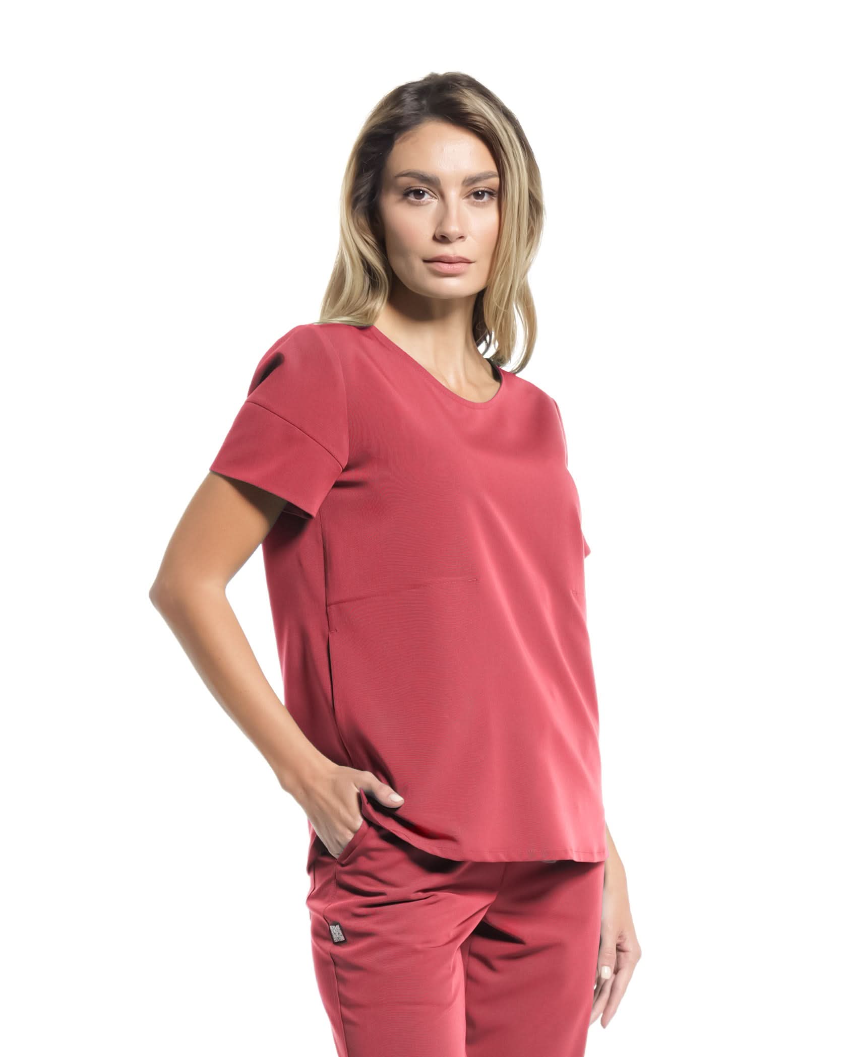 Bluza medicala AMBRA salmon - 1zero1.ro