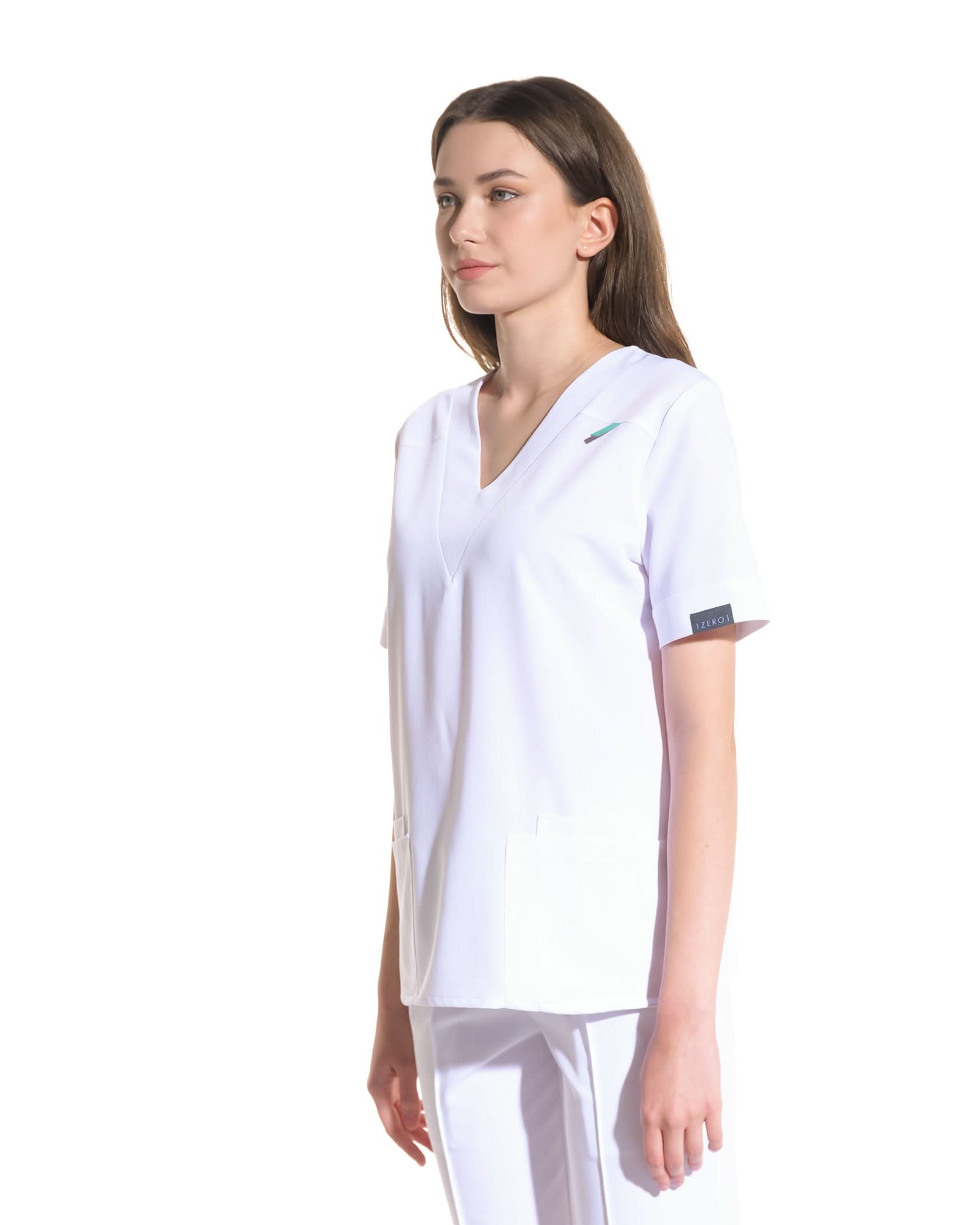 Costum medical CLASIC Alb - Image 4