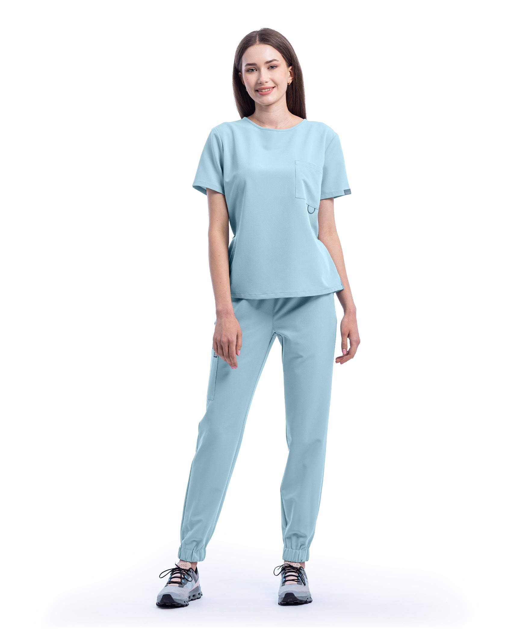 FLOW Blue Scrub Top - Image 5