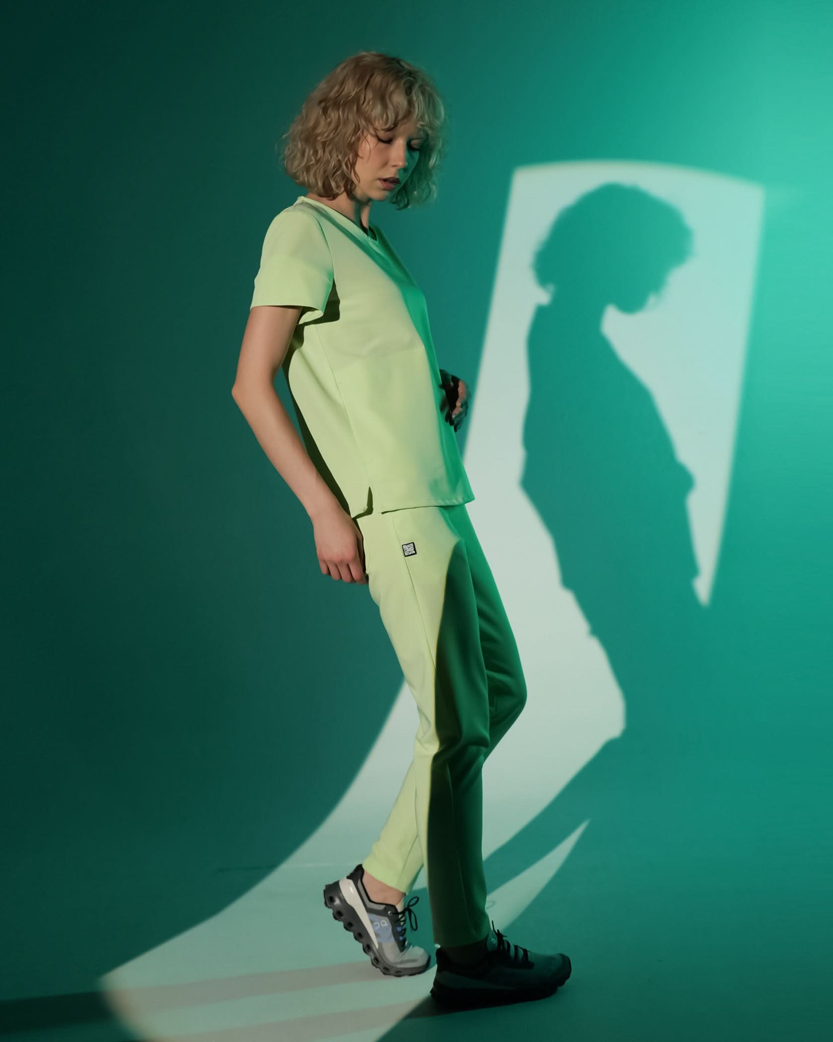 Bluza medicala AMBRA matcha - 1zero1.ro