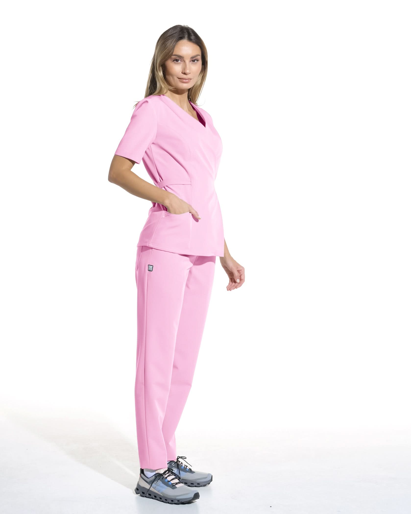 Bluza medicala SIENA roz - 1zero1.ro