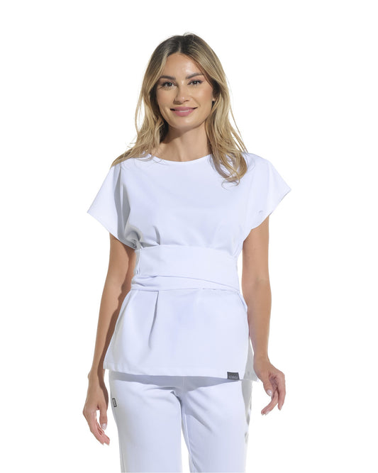 Costum medical STYLE dama Alb Opac