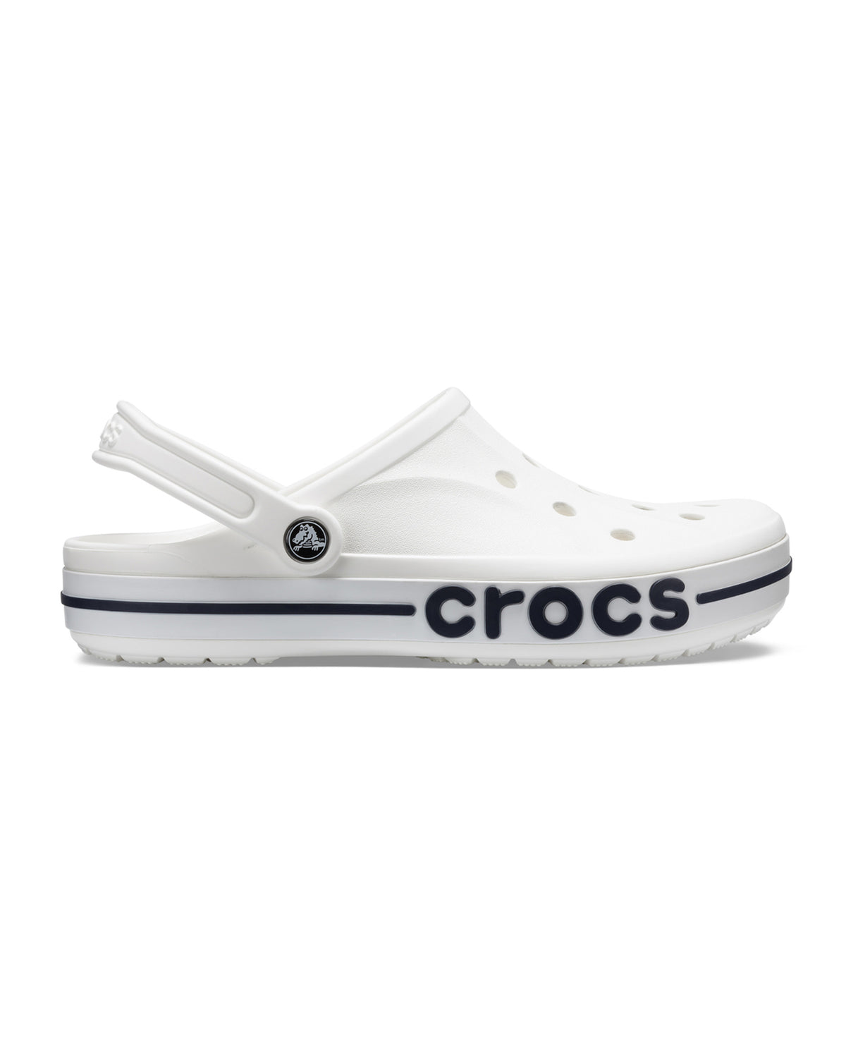 CROCS BAYABAND Clogs, White-Navy