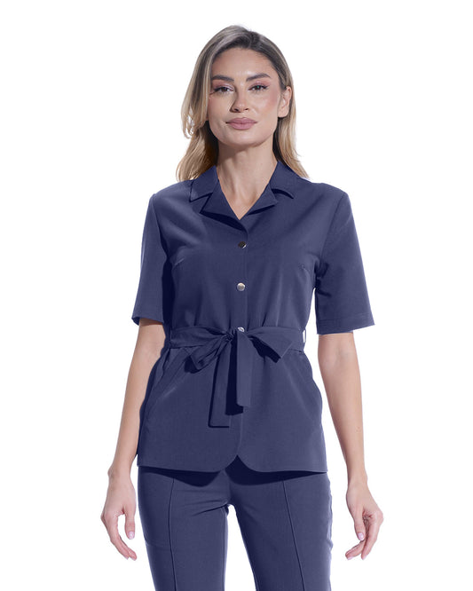 VENUS Navy Scrub Top