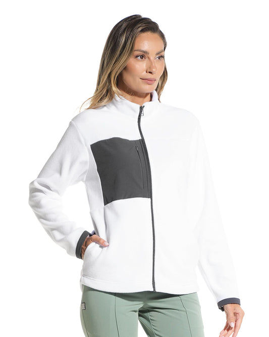 Jacheta medicala dama CLOUD alb