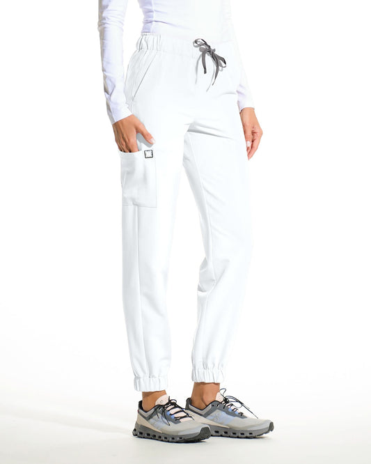 Pantaloni medicali FLEX alb